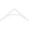 Ekena Millwork Pitch Legacy Architectural Grade PVC Gable Pediment, 60"W x 25"H x 1"P (10/12) GPP060X025X100LEG - alternate 2